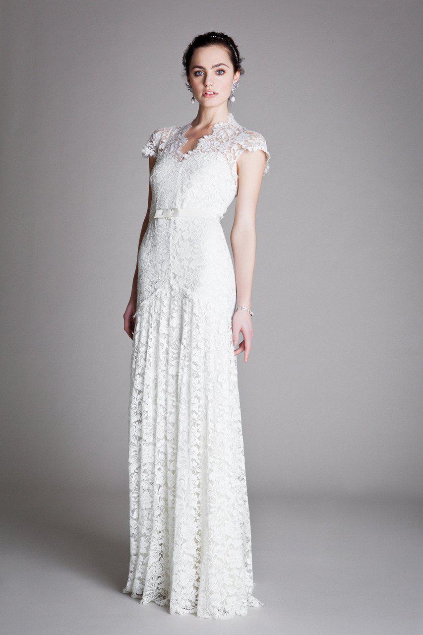 Temperley London Sleeved Amoret Wedding Gown Nearly Newlywed