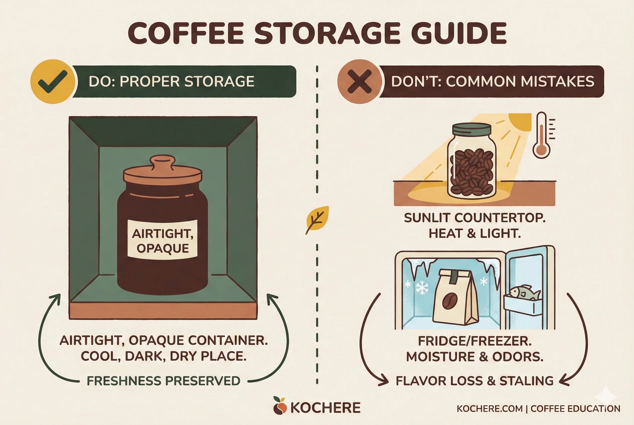 Proper Coffee Storage Methods Keep Your Coffee Fresh Longer