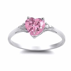 promise ring heart friendship sapphire cut rings 81ct patsy ice cz