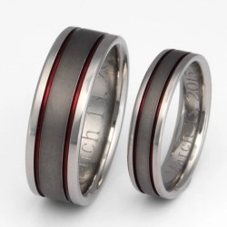 titanium ring rings sable finish line bands matching studio sets band beautifuljewelryfashion