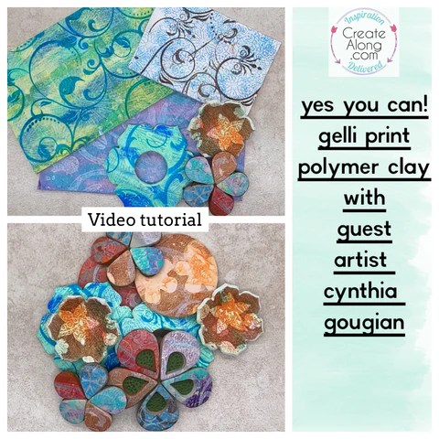 How To Create A Gel Printed Polymer Clay Veneer - PolymerClay TV Year ...