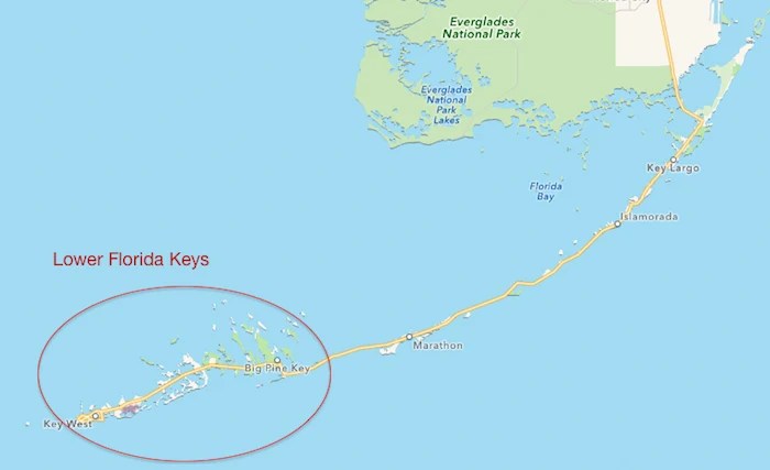 Kayak Fishing The Lower Florida Keys Video Bending Branches BB Keys Map 