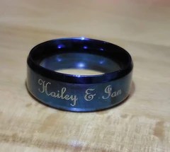 ring promise boyfriend engraved rings engrave engraving actual names wedding