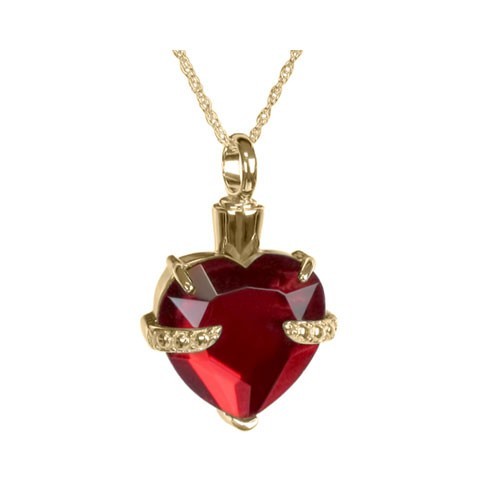 Joya Funeraria De Oro Hermoso Corazón De Oro Para Ser Querido