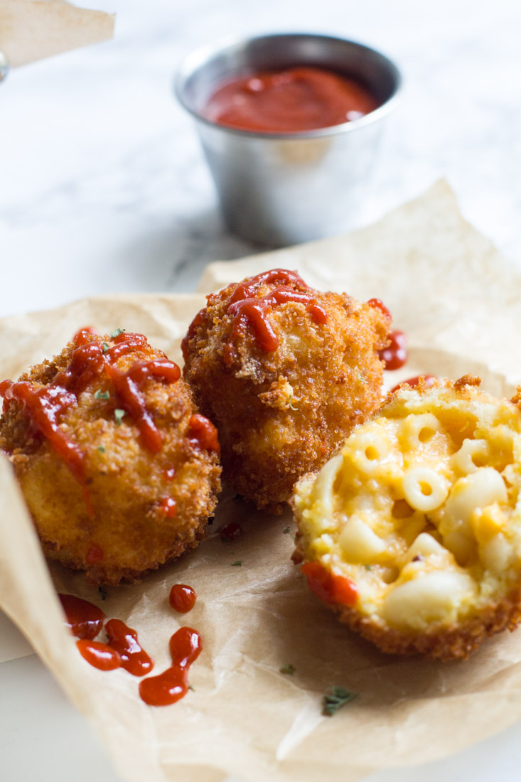 pics Fried Mac And Cheese Bites Dipping Sauce fried macaroni and cheese bites away