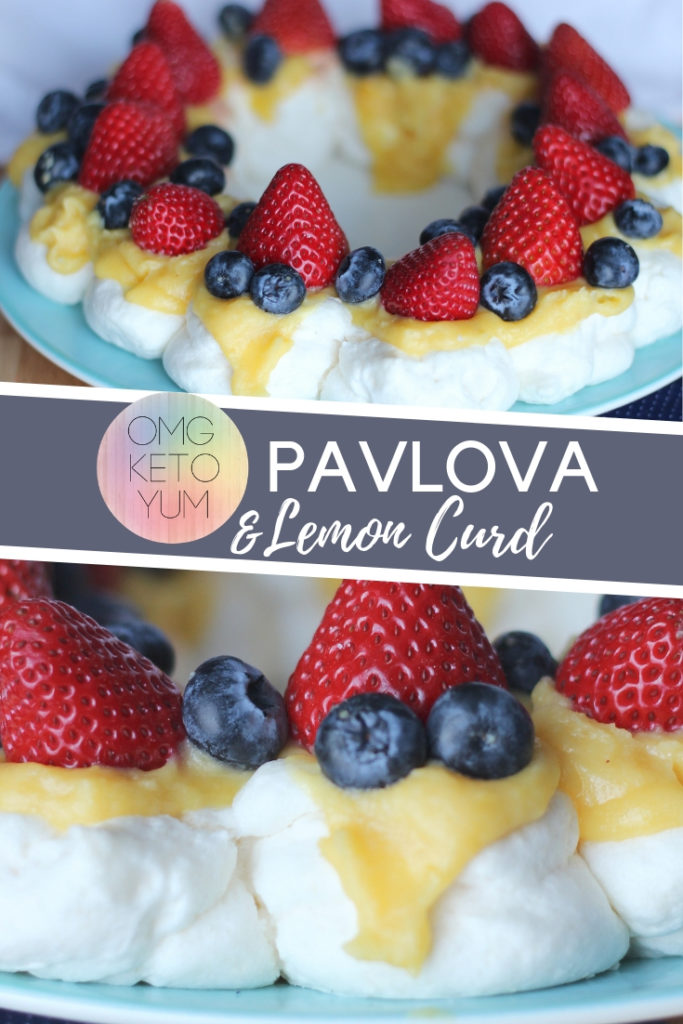 pic Keto Pavlova With Lemon Curd pavlova with lemon curd low carb
