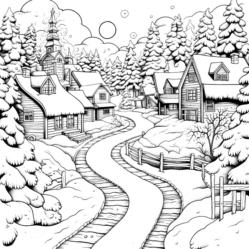 Ausmalbilder Winter Pdf - City Image Collection - Full HD Quality