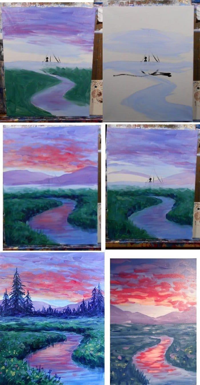 pix Painting Tutorials Easy Acrylic Painting Ideas For Beginners On Canvas Step By Step 50 step by step acrylic painting tutorials for beginners harunmudak