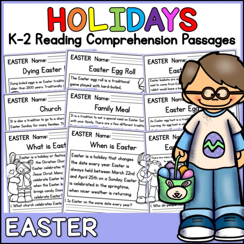 Easter Holidays Reading Comprehension Passages K 2 Reading - Premium Landscape Illustration Gallery - 4K