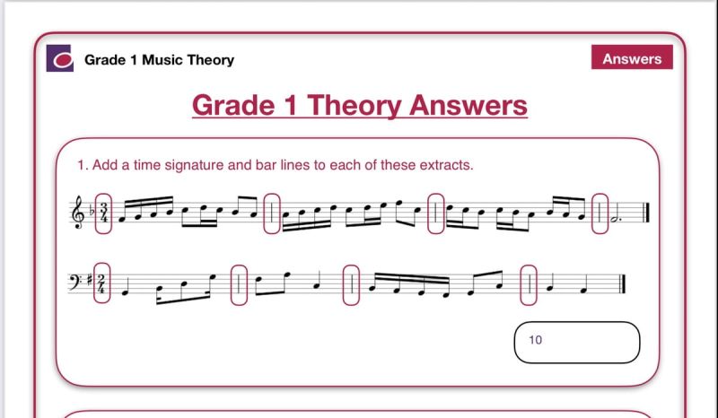 Grade 1 Music Theory Interactive And Printable 1 Note Values Uk Made - Ultra HD Landscape Images for Desktop