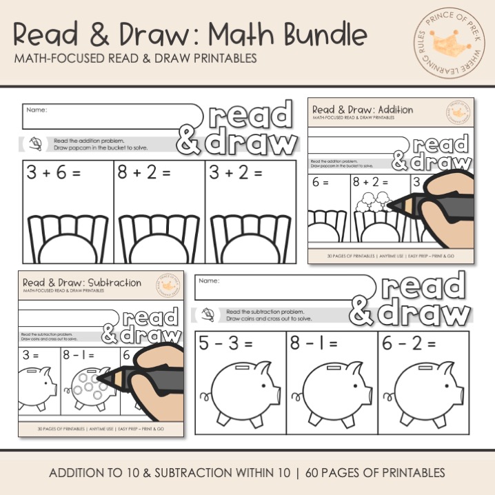 Math Read Draw Addition To 10 Sums To 10 Kinder Addition 1st - Download Beautiful Mountain Pattern | HD