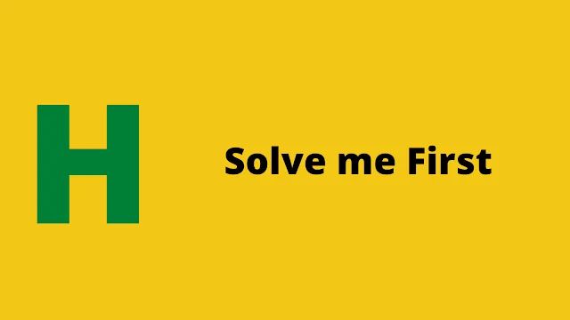 Solve Me First Solution Using Javascript - Full HD Dark Illustrations for Desktop