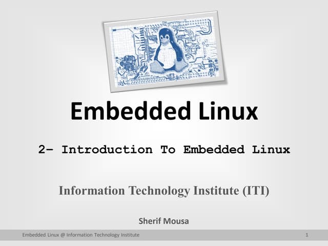 Building Embedded Linux Systems Introduction | PDF