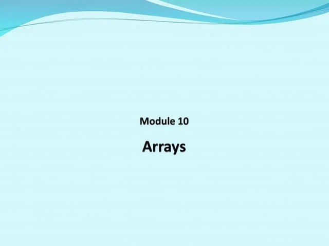 Arrays Basicfundamentaldatastructure.ppt