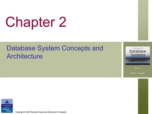 2 Database System Concepts And Architecture | PDF