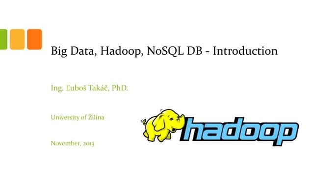 Big Data, Hadoop, NoSQL DB - Introduction | PDF