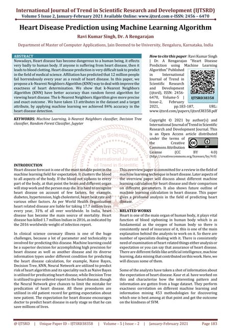Heart Disease Prediction Using Machine Learning.pptx | Heart And ...