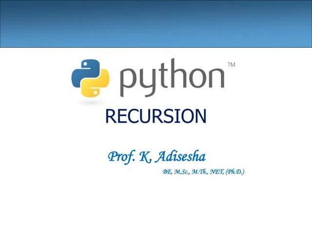 Python Recursion | PDF