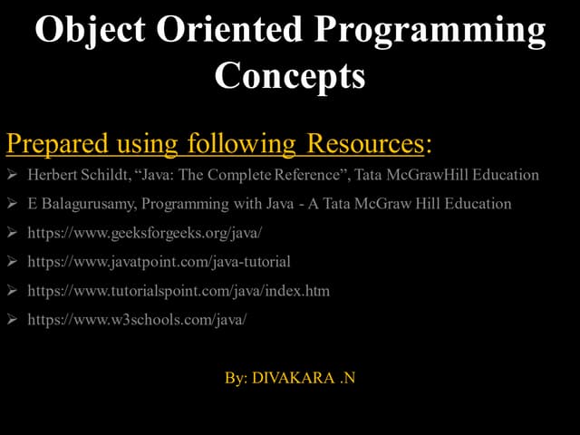 6_Object-oriented-using-java.pdf Object Oriented Programming Concepts | PDF