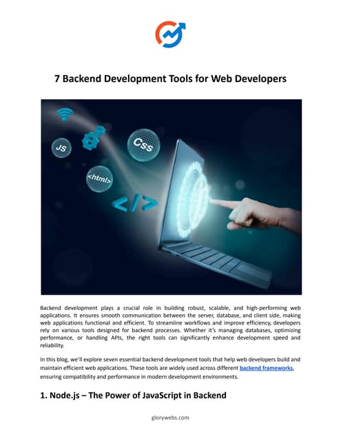 Backend Introduction For Any Website Pptx
