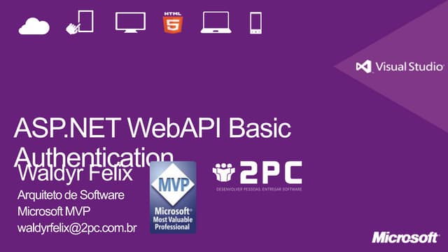 ASP.NET WebAPI Basic Authentication | PPT