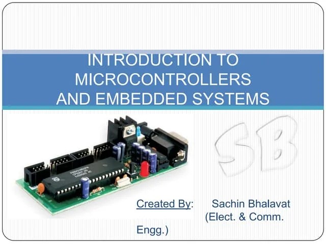 8051 Microcontroller And Embedded System | PPSX