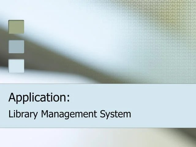 Library Management System Project In C | PPTX | Operating Systems ...