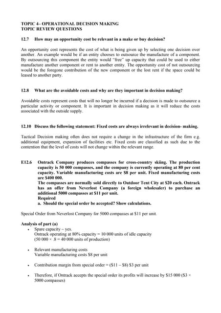 Managerial Accounting Mid Term Cheat Sheet Doc