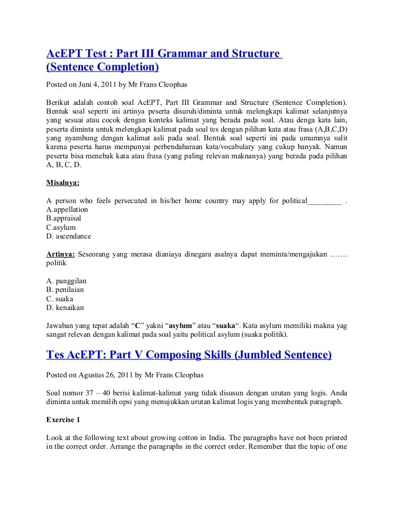 Acept Test 
