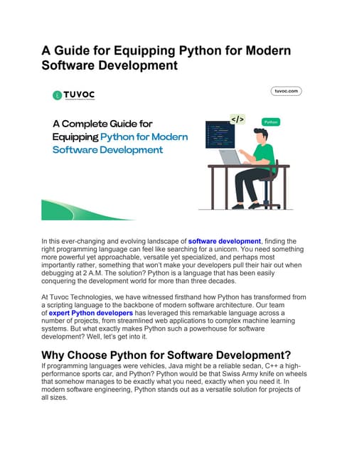 A Complete Guide For Equipping Python For Modern Software Development.ppt
