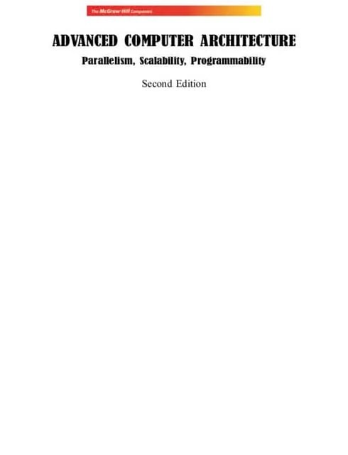 Advanced Computer Architecture Parallelism, Scalability ...