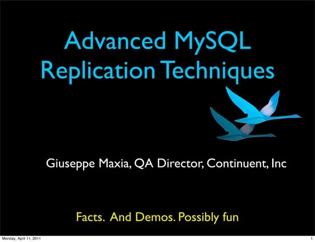 Advanced Mysql Replication Techniques | PDF