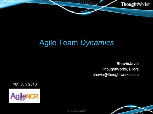 Agile Team Dynamics | PPTX
