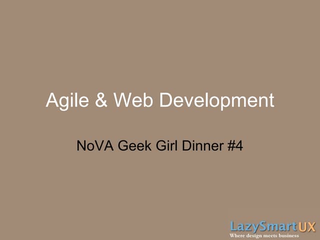 Agile And Web Development | PPT