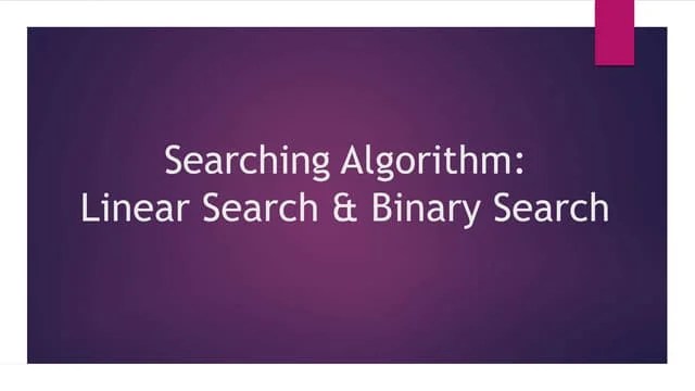 Algorithm 8th Lecture Linear & Binary Search(2).pptx