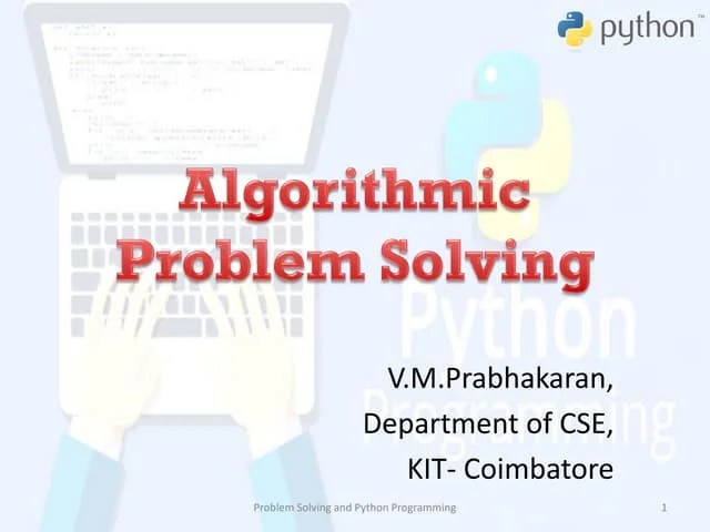 Algorithmic Problem Solving | PDF