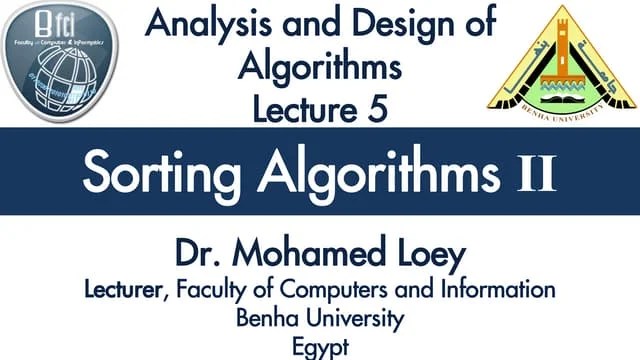 Algorithms Lecture 5: Sorting Algorithms II | PDF