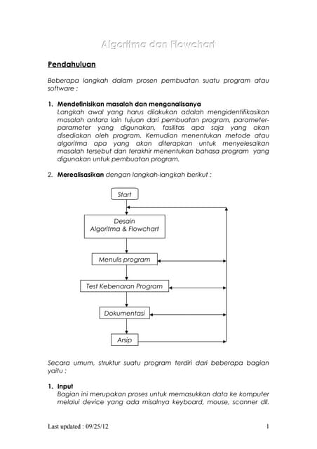 Algoritma Dan Flowchart | PDF