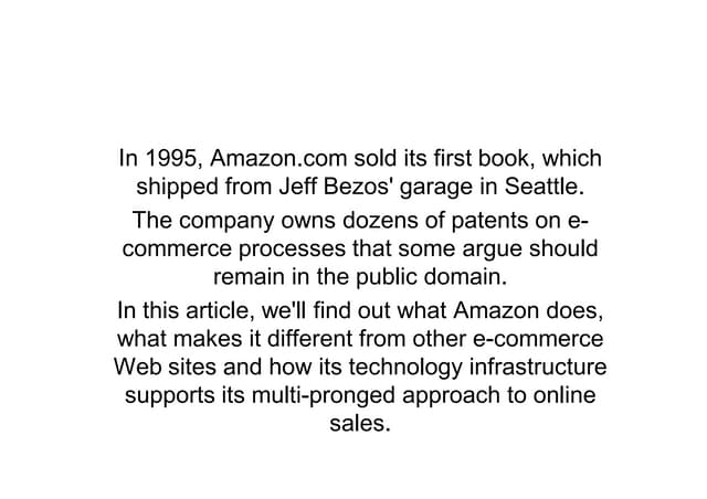 Amazon Ppt Pptx