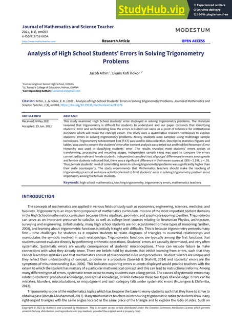 Ppt On Errors And Misconceptions In Mathematics Pptx