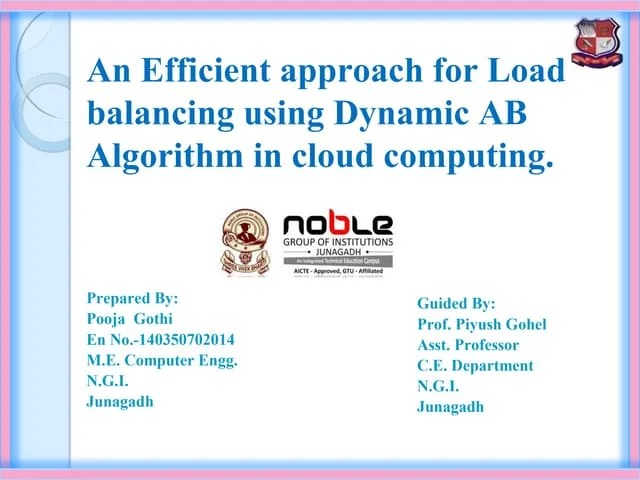 An Efficient Decentralized Load Balancing Algorithm In Cloud Computing ...