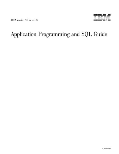 DB2 Application Programming And Sql Guide | PDF | Databases | Computer ...