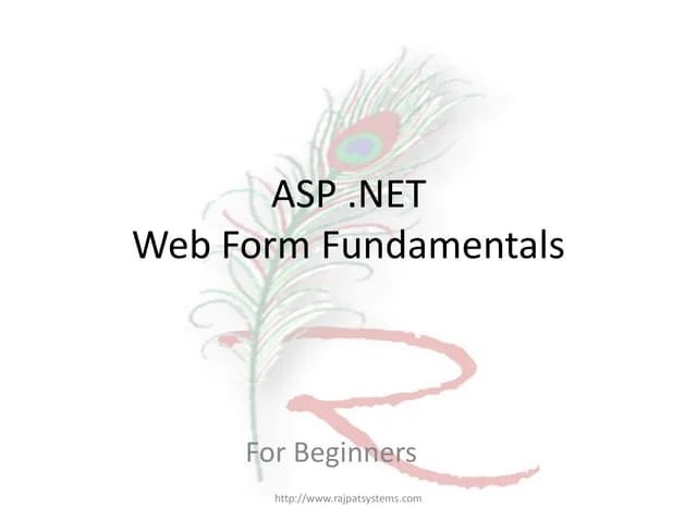 Asp .net Web Form Fundamentals | PDF