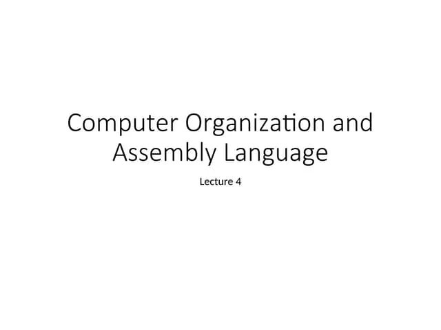 Assembly Language Programming - CS401 Power Point Slides Lecture 01.ppt