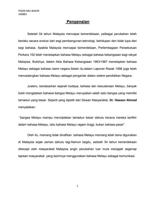 Yang dihormati tuan pengerusi majlis, yang berbahagia pengetua smk sultan ismail 2, . Teks Syarahan