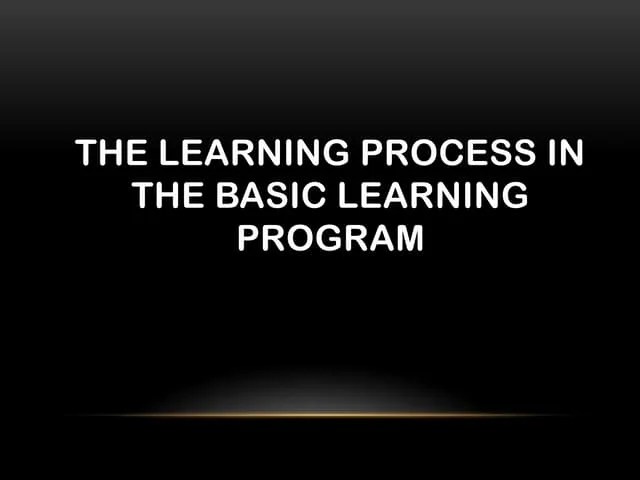 Basic Literacy Program Pptx