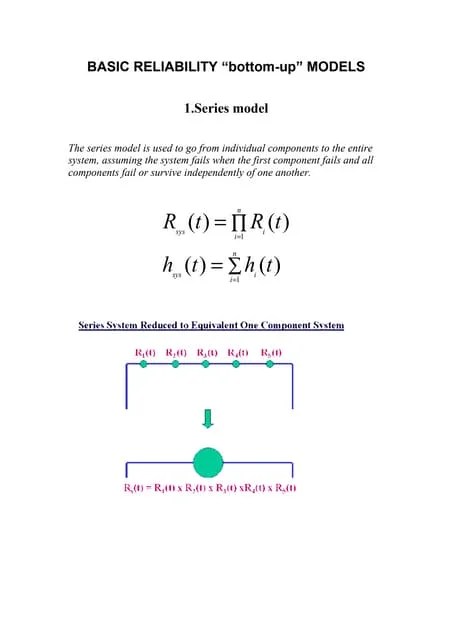 Basic Reliability Models Doc
