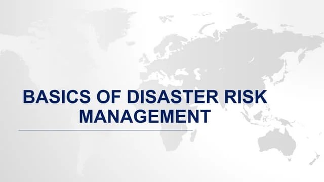 Disaster Risk Assessment Pptx