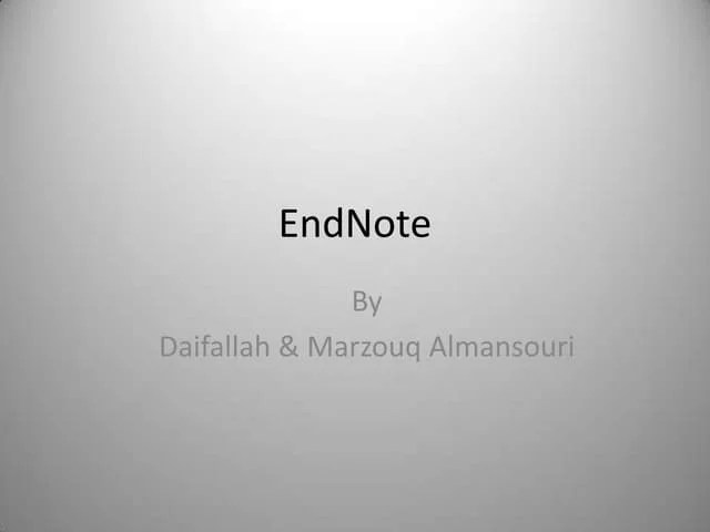 End Note Pptx - Best Colorful Images in 8K