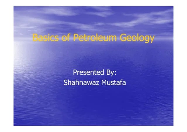 Element Of Petroleum System Pdf